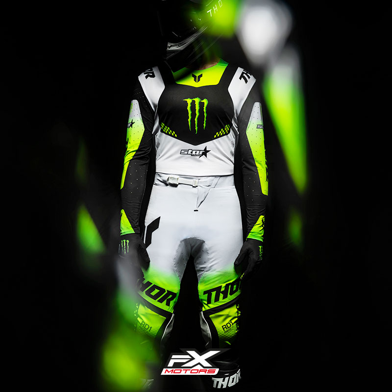 Tenue Cross Thor MX Monster Energy Edition Limitee BlancNoir 10 (1)